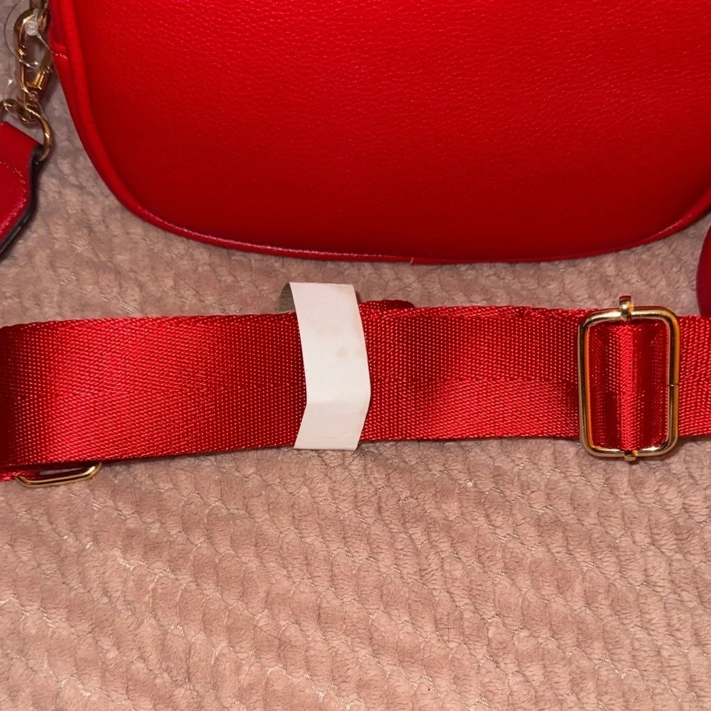 Christian Lacroix Vibrant Red Crossbody Bag with Coin Pouch